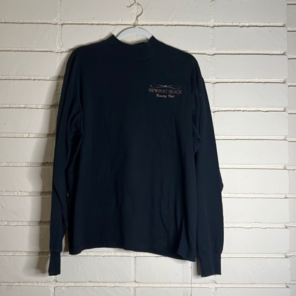 Vintage and New w/o Tags Mock Turtleneck Black from Newport Beach CC‎ Never Worn
